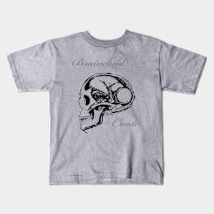 Brainchild grey shirt Kids T-Shirt